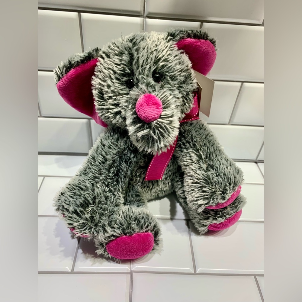 NEW People Pals Gray and Pink Plush Elephant Toy Stuffie Plushie Stuffed Animal